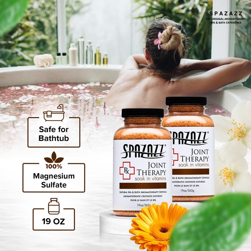 Spazazz SPZ-602 RX Therapy Crystals Container Bath Minerals, 19-Ounce, Joint Therapy Inflammation - Image 4